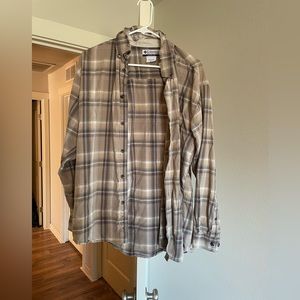 Columbia work plaid button up.